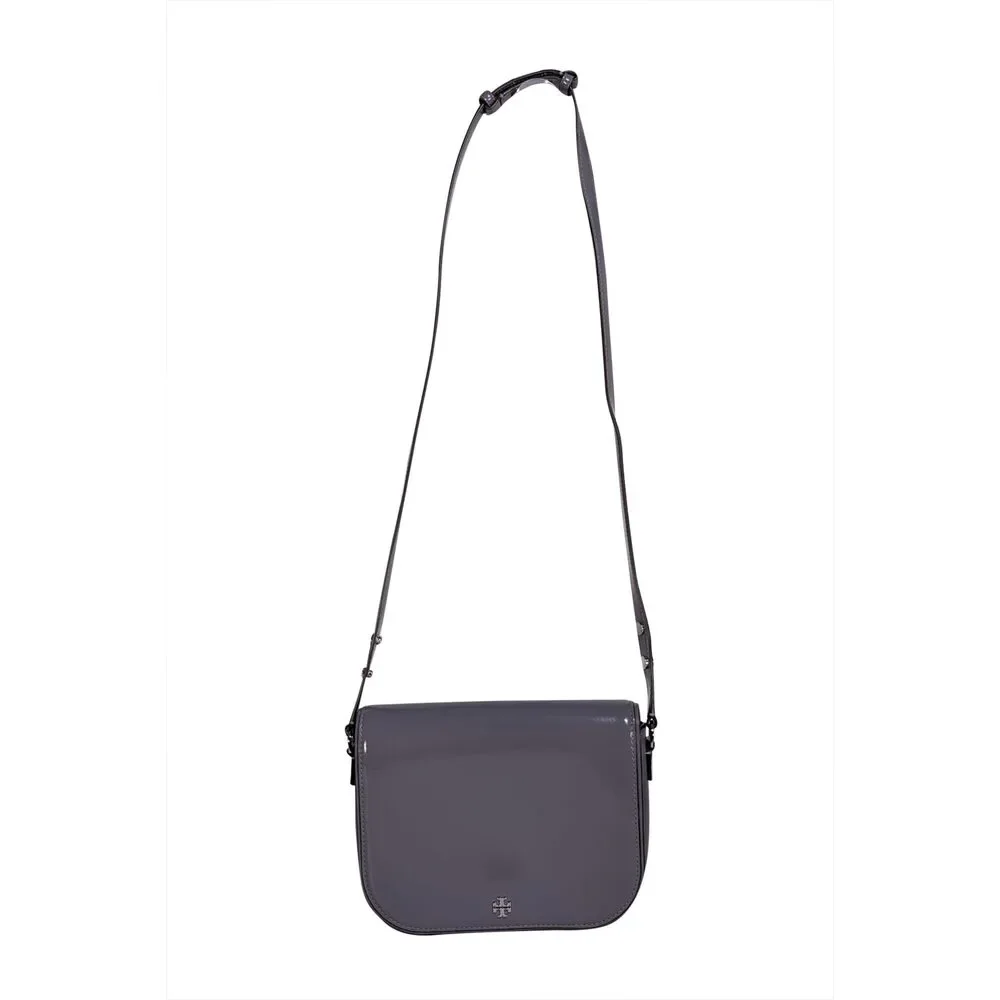 Tory Burch - Slate Purple Patent Front Flap Crossbody Bag